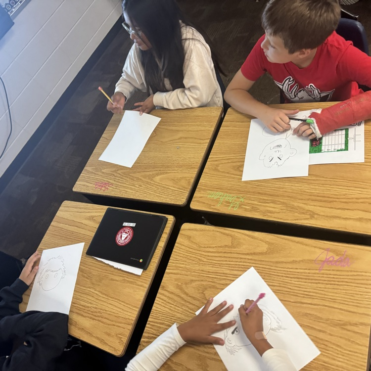 Mrs. Lukkes's 4th graders at Beadle enjoyed hearing author Jeffrey Brown read from one of his graphic novels. He also shared about writing his graphic novel about the Hulk and then gave a quick lesson on how to draw the Hulk.