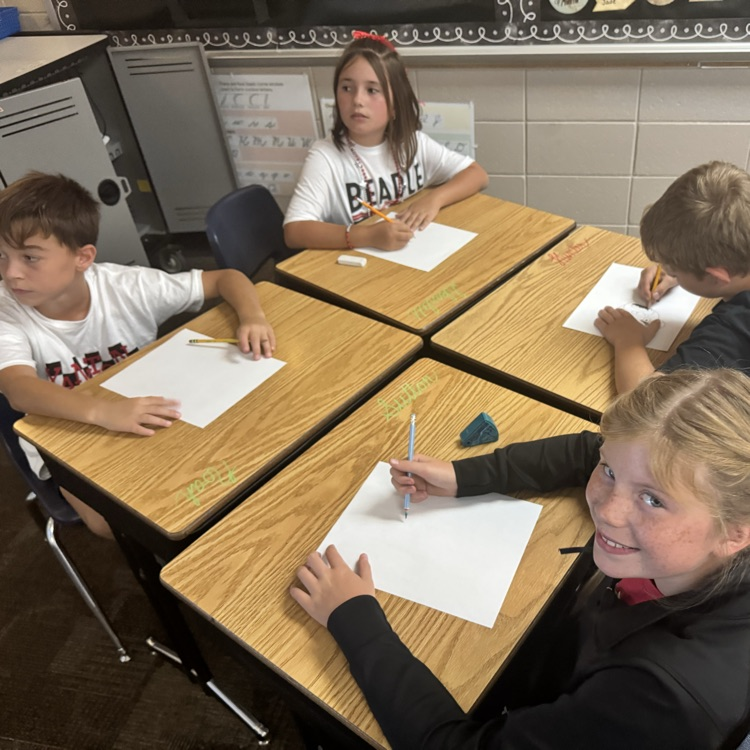 Mrs. Lukkes's 4th graders at Beadle enjoyed hearing author Jeffrey Brown read from one of his graphic novels. He also shared about writing his graphic novel about the Hulk and then gave a quick lesson on how to draw the Hulk.