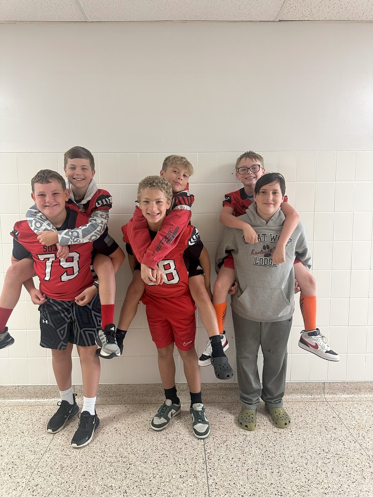 6th grade football players