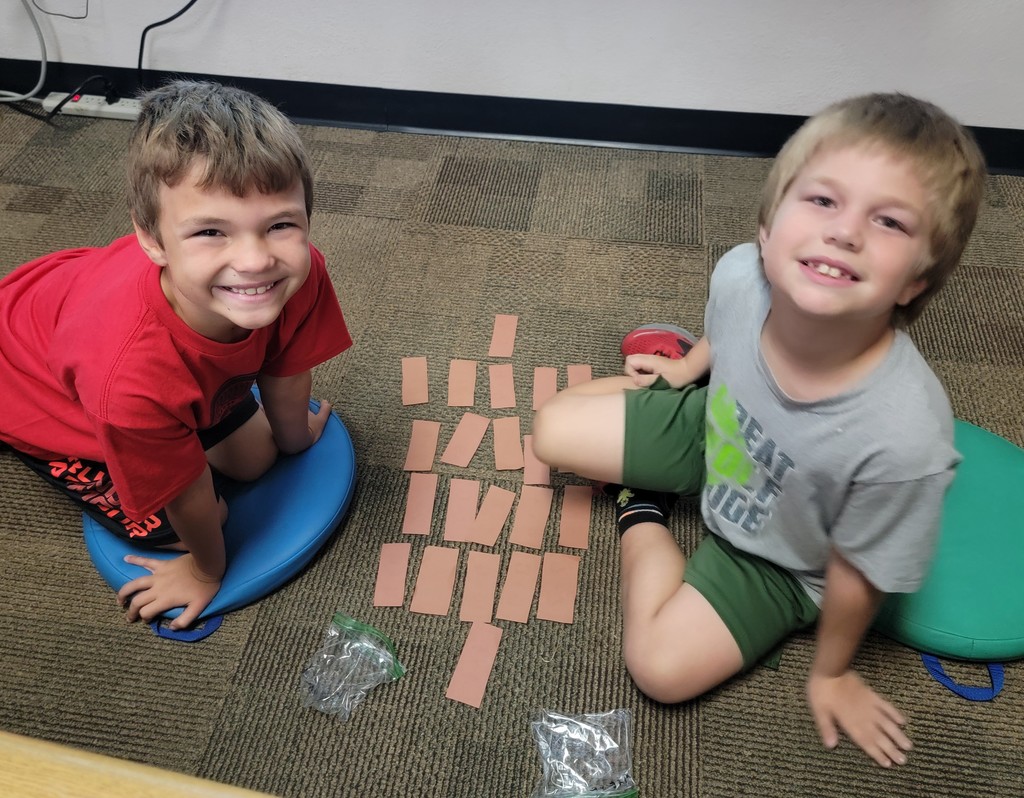 students playing a math game