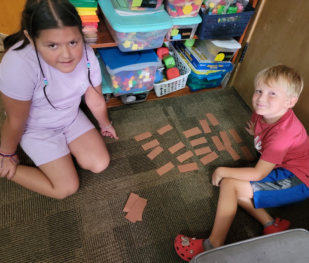 students playing a math game
