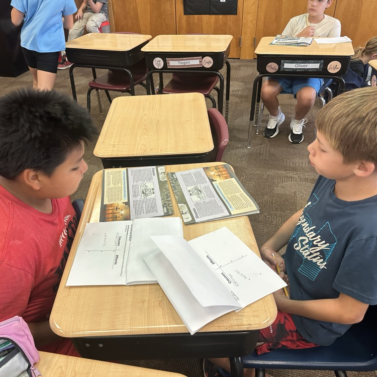 Mrs. Sayler's 5th graders at Beadle have been learning about the Colombian Exchange this week!