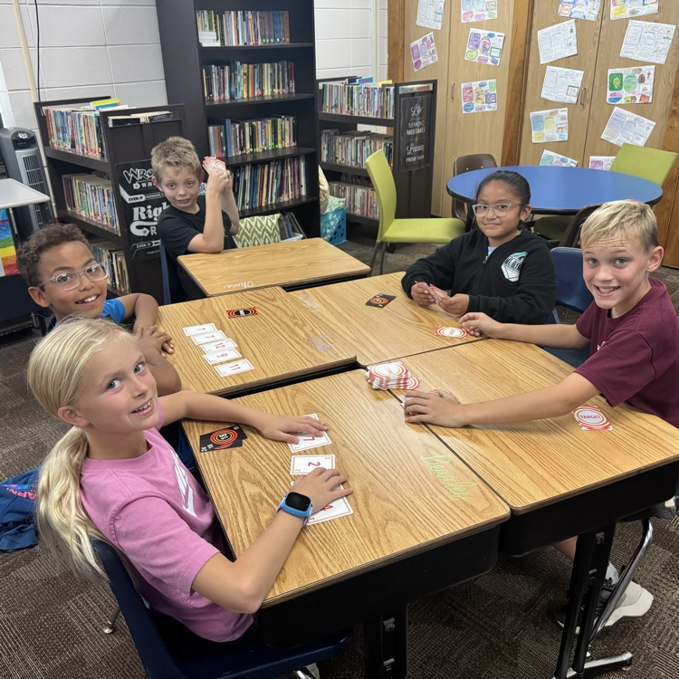 Mrs. Lukkes's 4th graders at Beadle worked on math facts, equations, and proving their answers with different math games! Lots of fun and smiles to end our busy week!