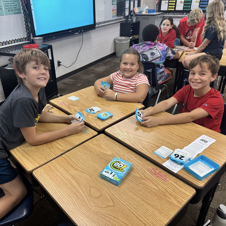 Mrs. Lukkes's 4th graders at Beadle worked on math facts, equations, and proving their answers with different math games! Lots of fun and smiles to end our busy week!