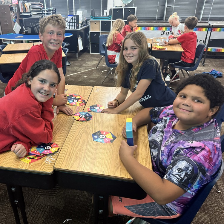 Mrs. Lukkes's 4th graders at Beadle worked on math facts, equations, and proving their answers with different math games! Lots of fun and smiles to end our busy week!