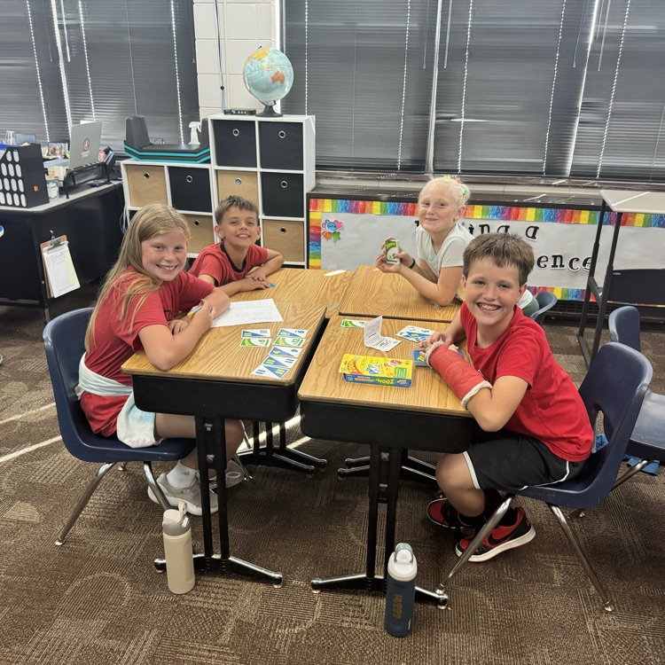 Mrs. Lukkes's 4th graders at Beadle worked on math facts, equations, and proving their answers with different math games! Lots of fun and smiles to end our busy week!