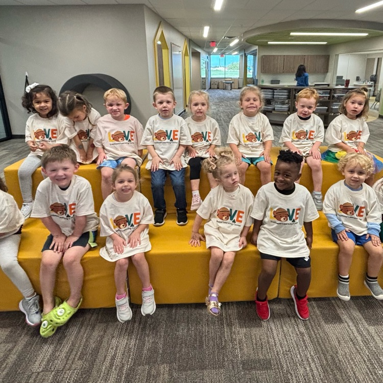 Preschoolers at Trailhead Learning Center would like to thank our donor for the new shirts! We are so grateful!