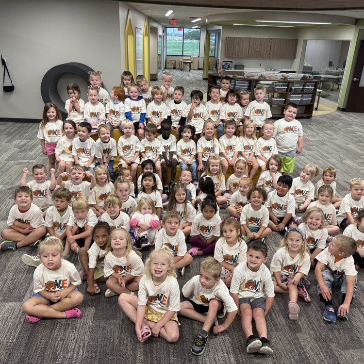 Preschoolers at Trailhead Learning Center would like to thank our donor for the new shirts! We are so grateful!