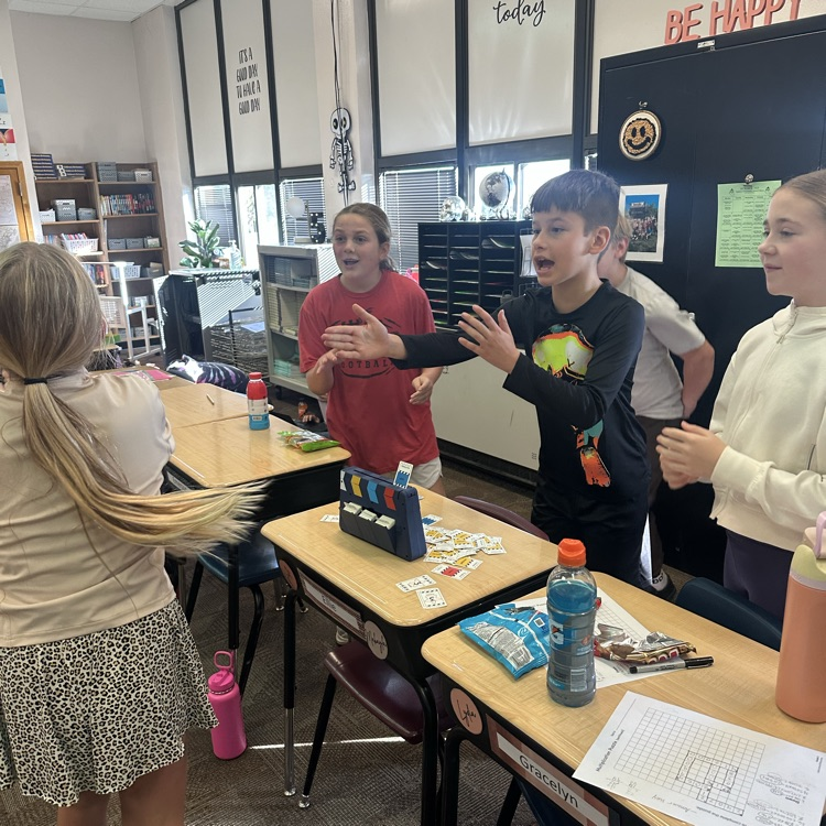 Mrs. Sayler's 5th graders at Beadle earned a game day for good behavior!