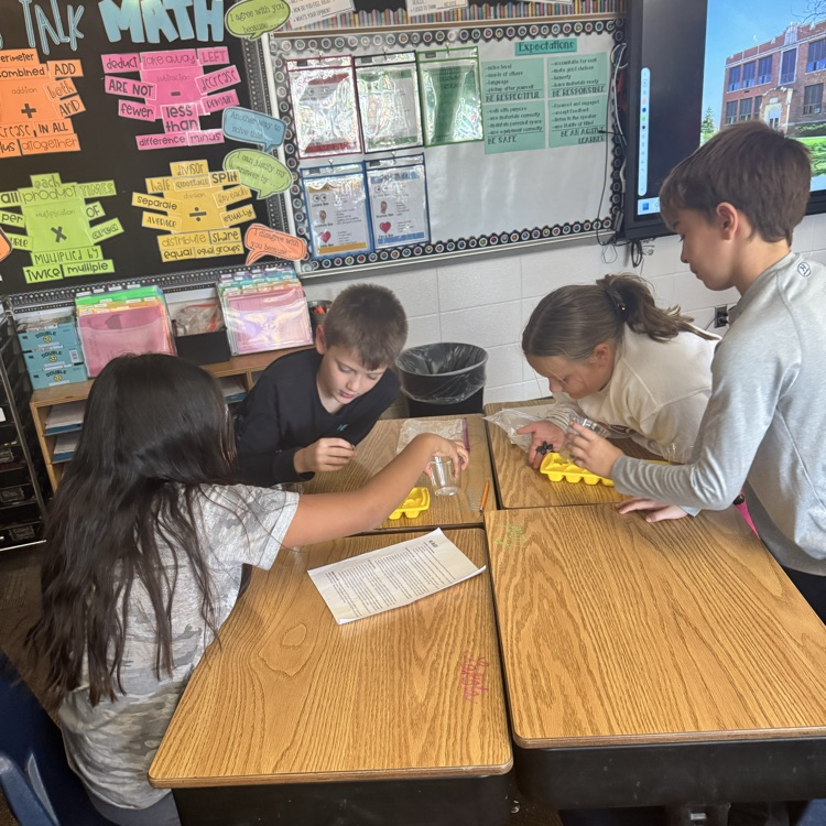 Mrs. Lukkes's 4th graders at Beadle finished their social studies lesson on ancient Ghana by playing a Ghana version of mancala.