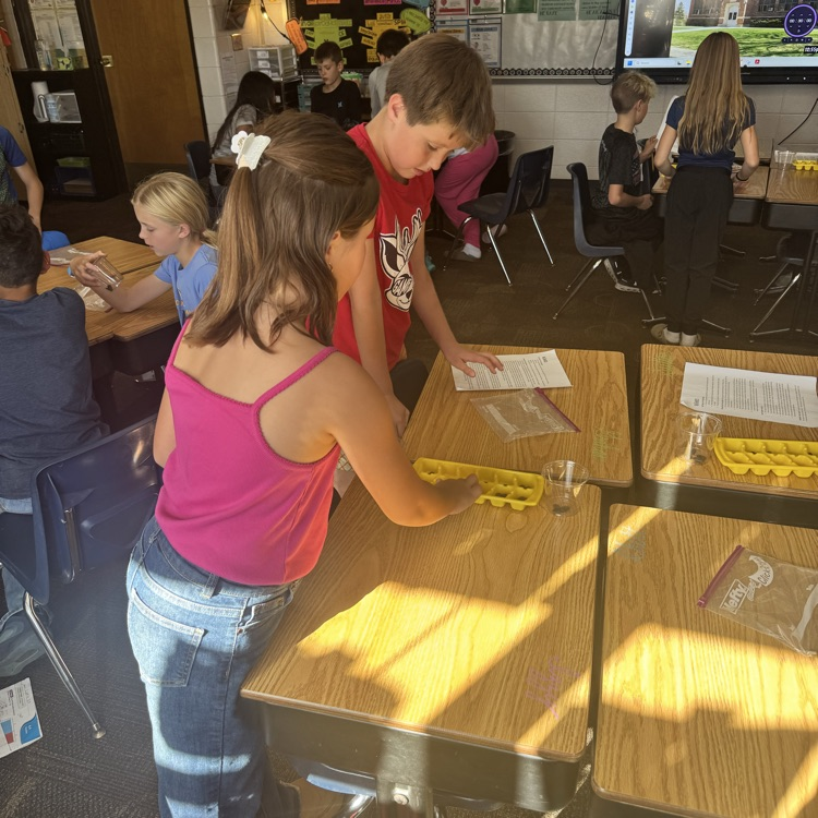 Mrs. Lukkes's 4th graders at Beadle finished their social studies lesson on ancient Ghana by playing a Ghana version of mancala.