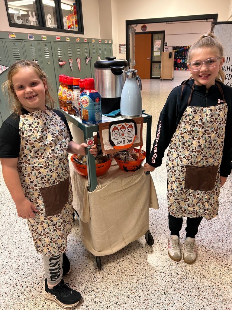 Coffee, treats, and smiles served at Stewart Elementary for the staff!