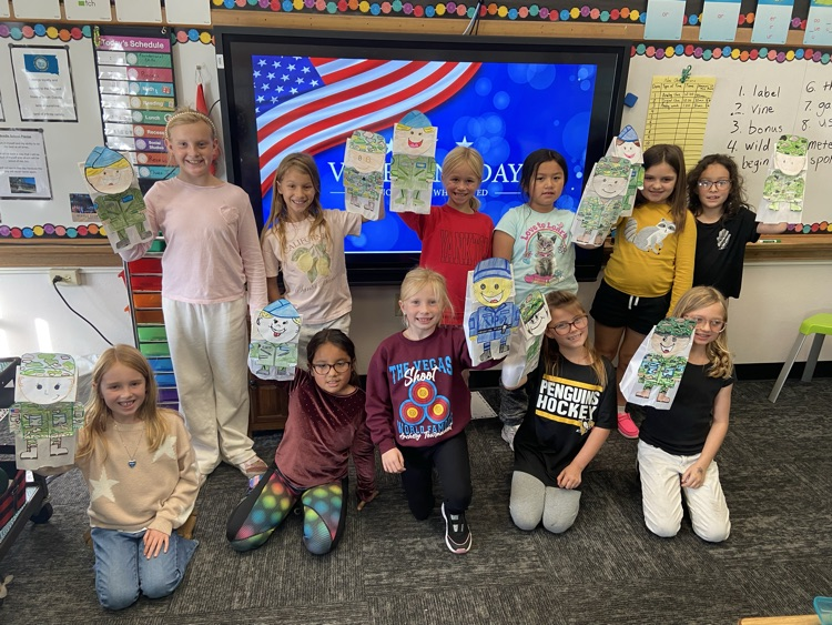 Beadle second graders created veteran puppets as we get ready to honor Veterans Day!