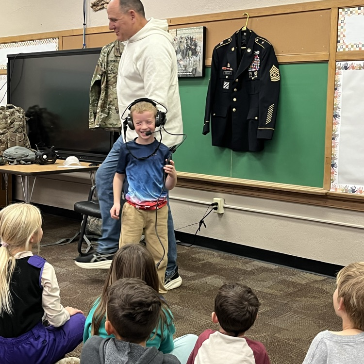 Beadle 2nd Graders say- Thank you to Mr. Schild for a great Veteran's Day presentation... and for your service!