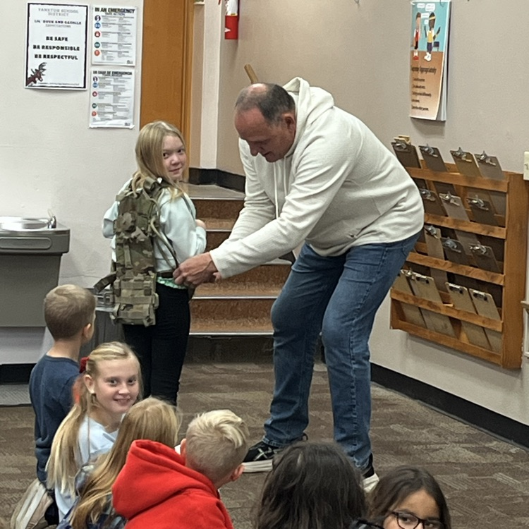 Beadle 2nd Graders say- Thank you to Mr. Schild for a great Veteran's Day presentation... and for your service!