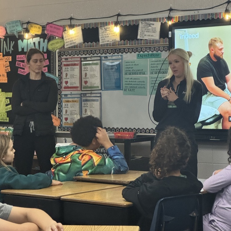 Beadle fourth graders in Mrs. Lukkes's classroom enjoyed their Educator for a Day event!   Thank you Erica Garvey for sharing about physical therapy!  Beadle fourth graders enjoyed their Educator for a Day event!   