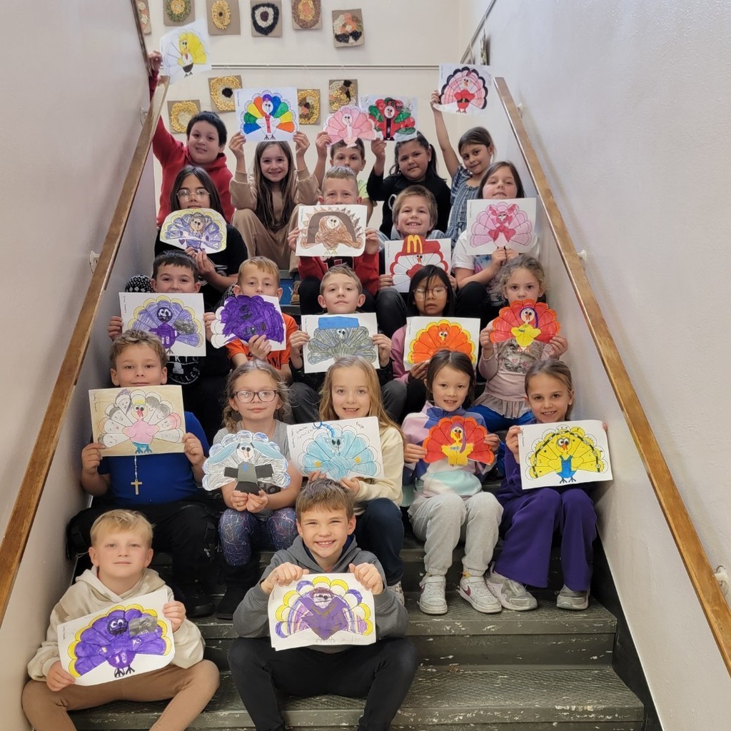 students showing turkeys disguised as something else