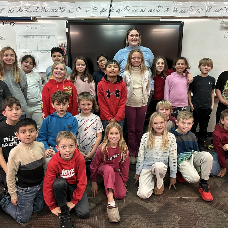 class with student teacher