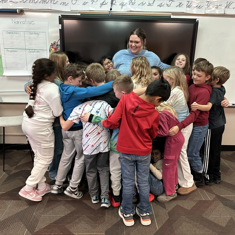 class with student teacher