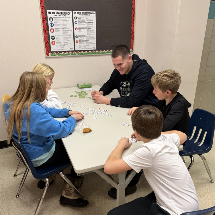 Drace is doing his student internship with fourth grade at Beadle through the YHS World of Work program. Today he played fraction games with a group of students from Mrs. Lukkes's class. The students look forward to working with Drace!