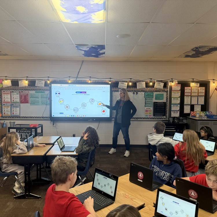 Mrs. Beste made our Friday fun! Fourth graders in Mrs. Lukkes's class at Beadle worked on their coding skills with the guidance from Mrs. Beste.