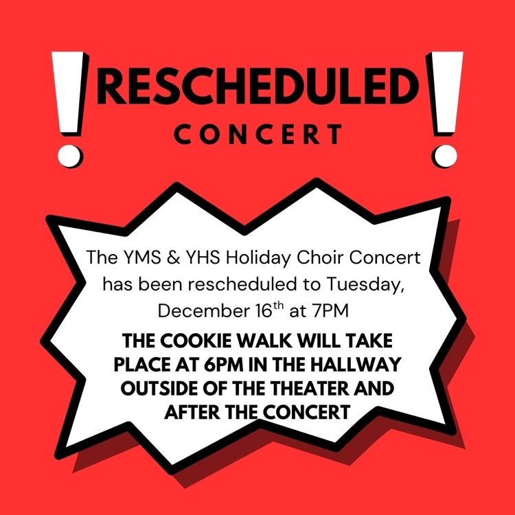 rescheduled holiday concert 