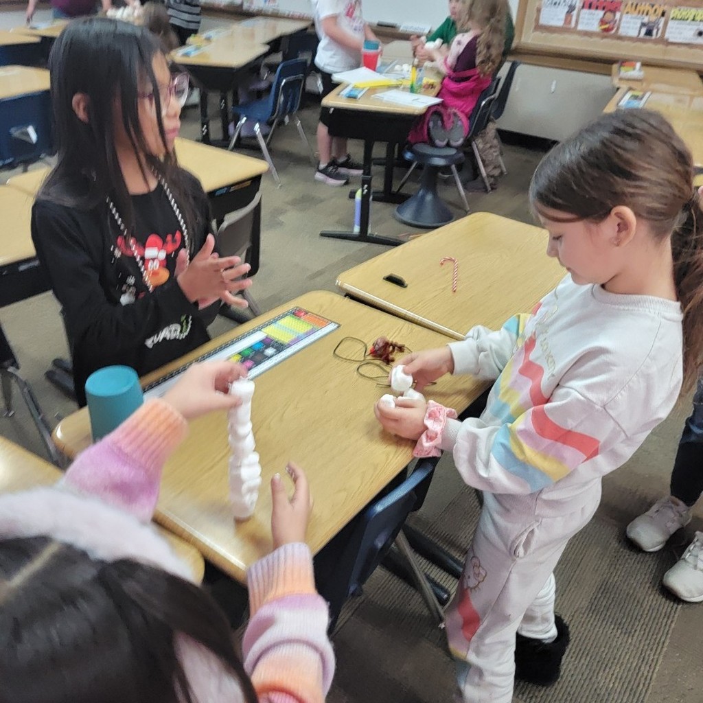 Students playing games.