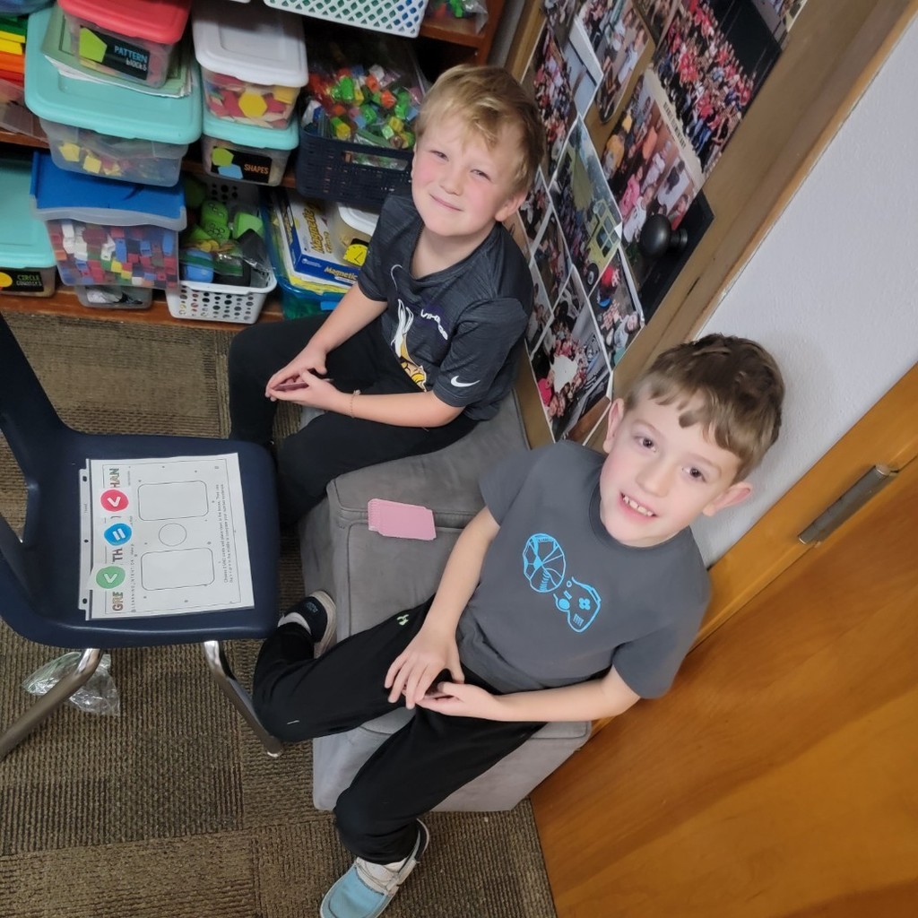 Students practicing math skills.