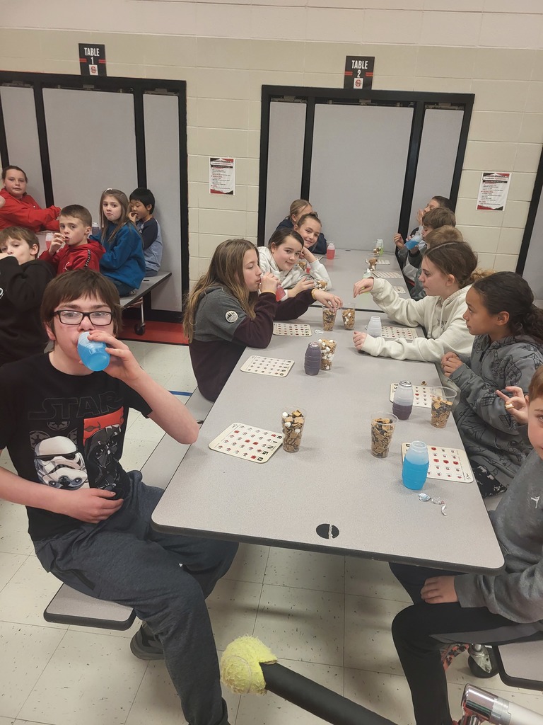 student drinking juice