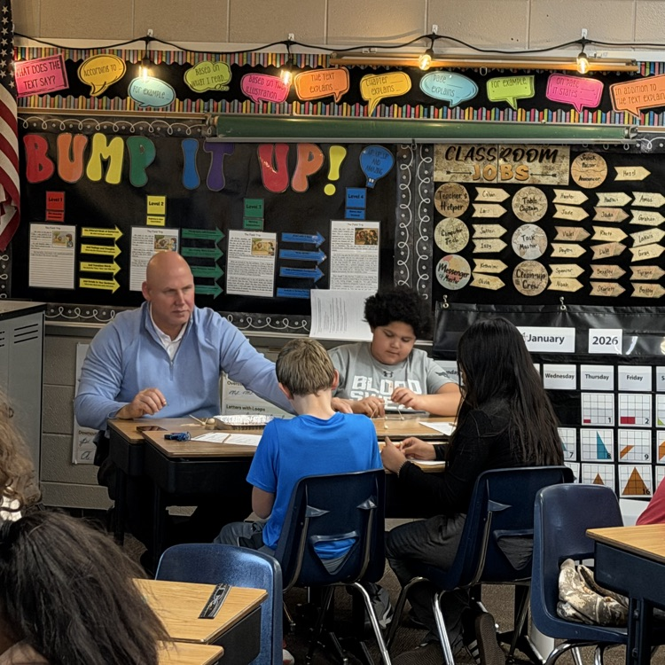 Beadle fourth graders in Mrs. Lukkes's class designed and tested buildings that could withstand an earthquake.  Mr. Mitzel joined one of the groups too! 