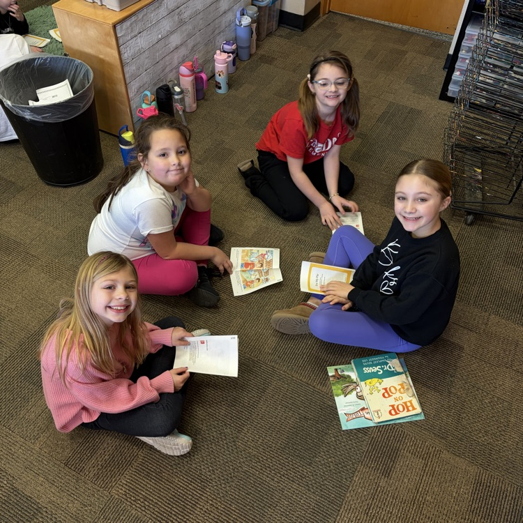  Mrs. Vlasman's Beadle 2nd graders love reading with 5th grade friends from Mrs. Kocmick's class.