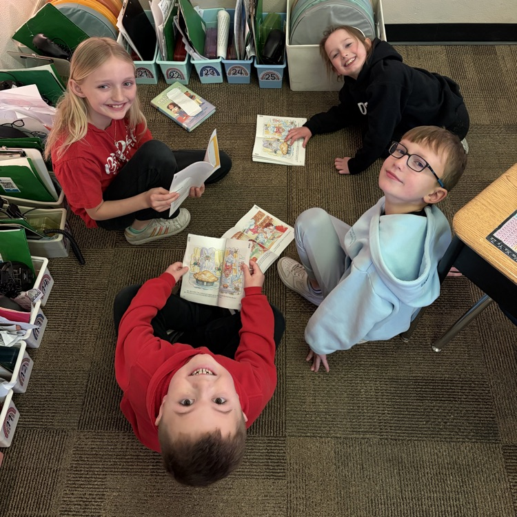  Mrs. Vlasman's Beadle 2nd graders love reading with 5th grade friends from Mrs. Kocmick's class.