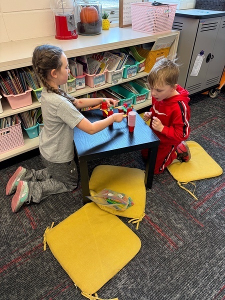 working together to build a tower