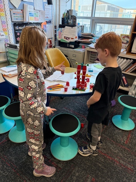 working together to build a tower