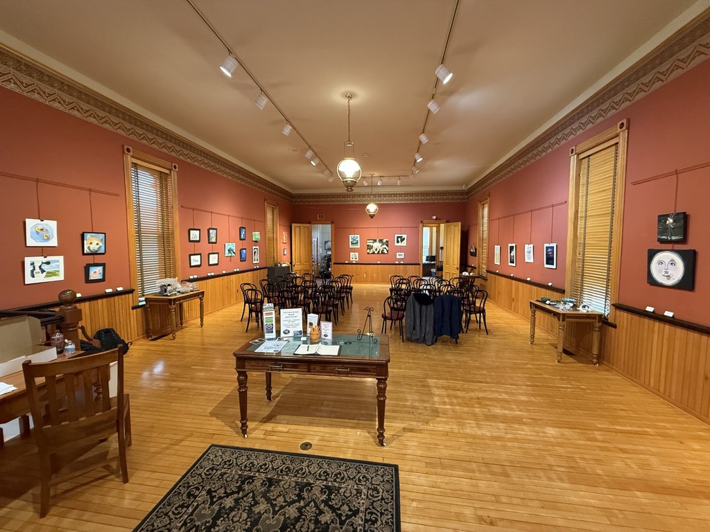 YHS AP Art show all set up!