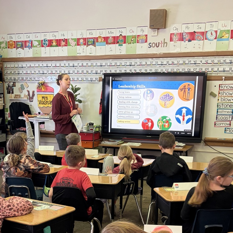 Beadle 2nd Grade, in Mrs. Vlasman's class loved their Jr. Achievement lessons. Thank you.