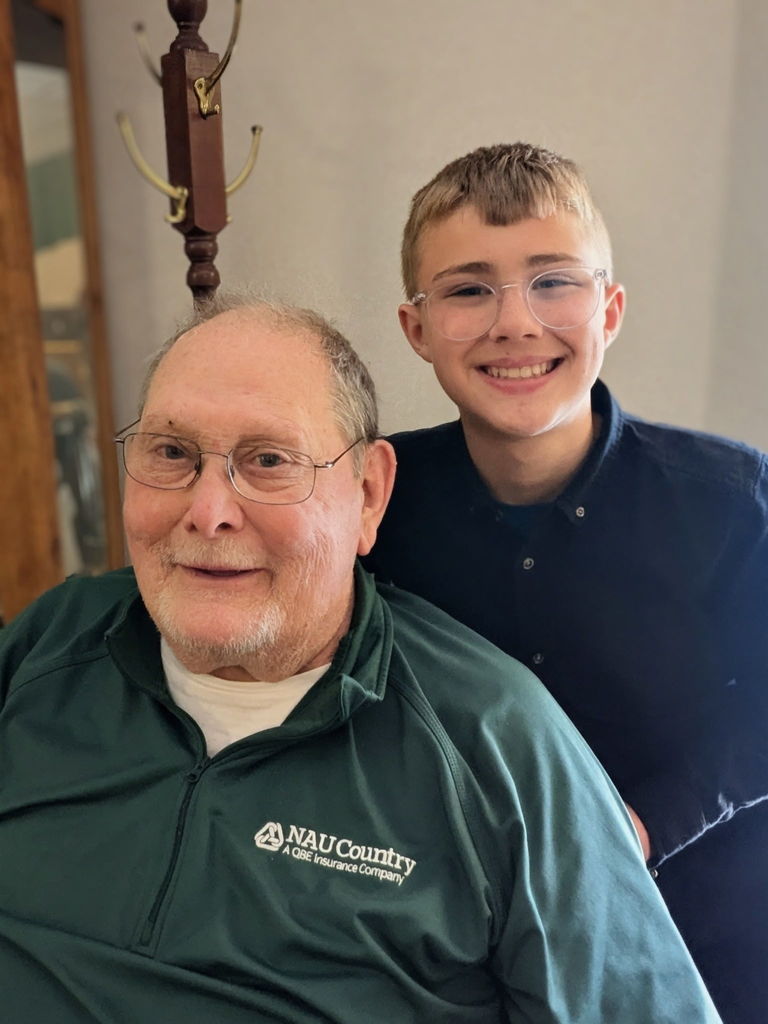 Found someone we know while playing jazz at majestic bluffs!