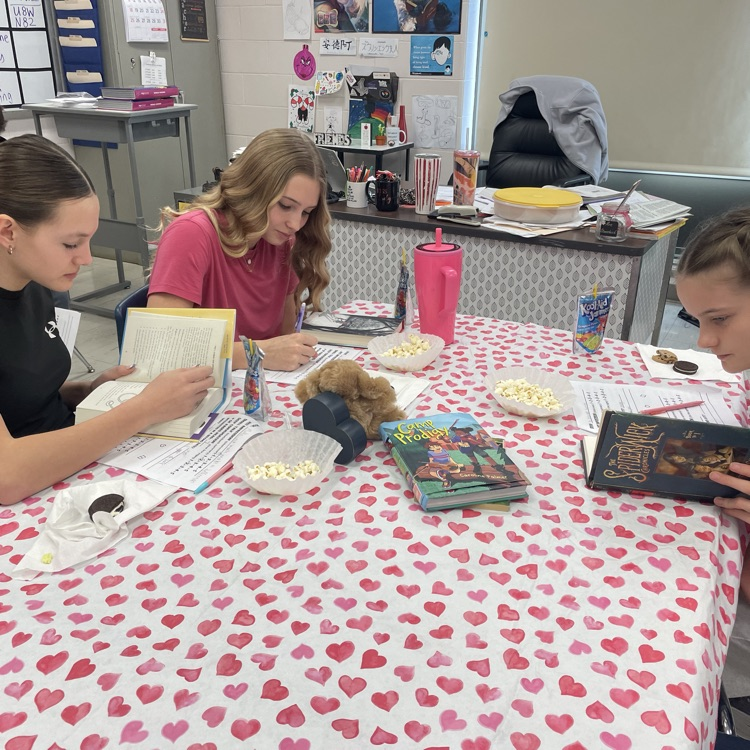 Mrs. Stanosheck’s 7th grade ELA classes “speed dating” books to find a good match!