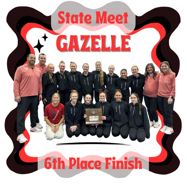 We are so Proud of this team! You brought the energy, you brought the positive attitudes, and you brought your Championship mentality. Congratulations on a 6th place finish! Go Great Gazelles!