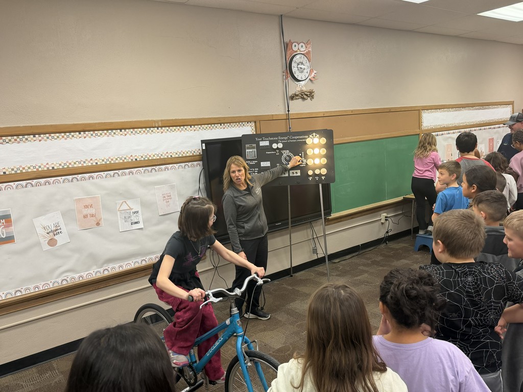 Powering the generator with a bike