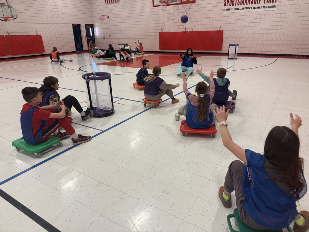 Students catching a ball