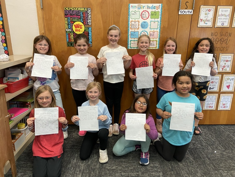 Second graders at Beadle had fun writing letters to family members. Now we’re ready to stamp and send them off in the mail from school! 