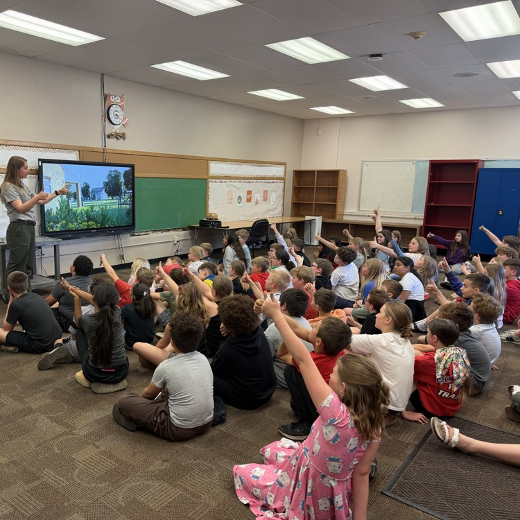 Thank you Ranger Abby with the National Park Service at Missouri National Recreational River for presenting to the Beadle fourth graders.  The students learned about National Parks all over the US and received a free pass to the National Parks. 