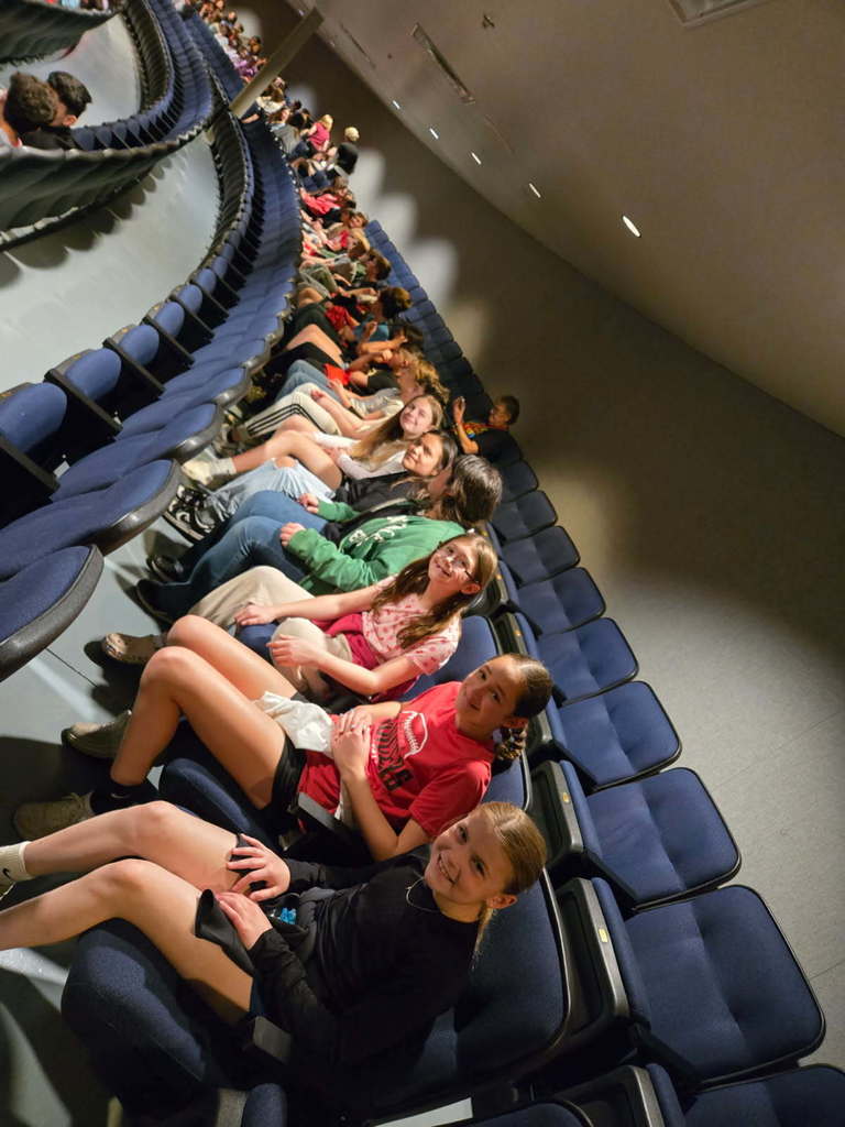 Waiting for the show to start