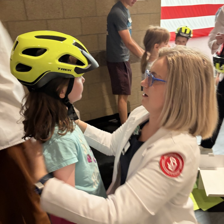 Beadle Elementary 2nd Grade would like to thank the Yankton Medical Clinic, Yankton Rotary and Ace Bike and Fitness for our brand new bike helmets. Thanks also to USD med students for helping to fit each helmet.