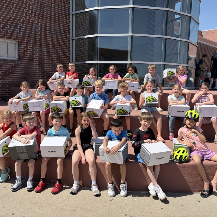 Beadle Elementary 2nd Grade would like to thank the Yankton Medical Clinic, Yankton Rotary and Ace Bike and Fitness for our brand new bike helmets. Thanks also to USD med students for helping to fit each helmet.