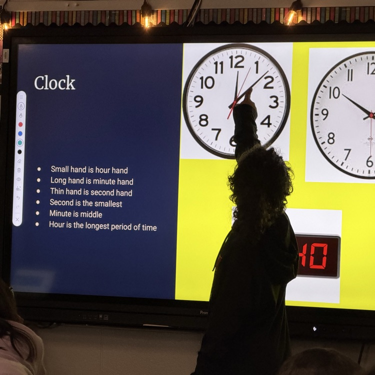 Fourth graders in Mrs. Lukkes's class at Beadle chose an activity to be the teacher. They created a presentation to teach their classmates about a math topic.