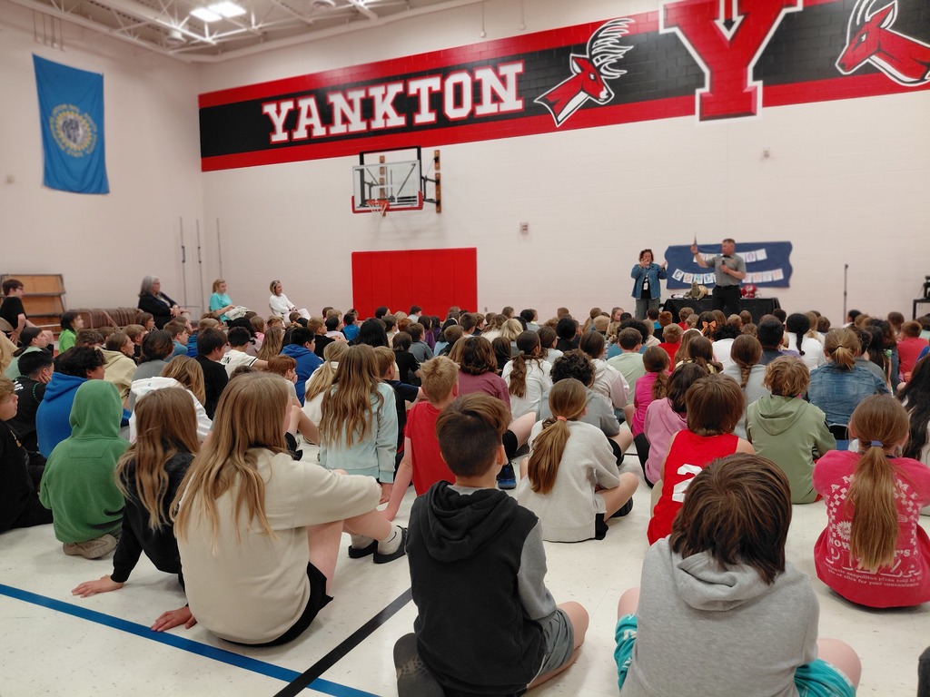 gym full of seated students