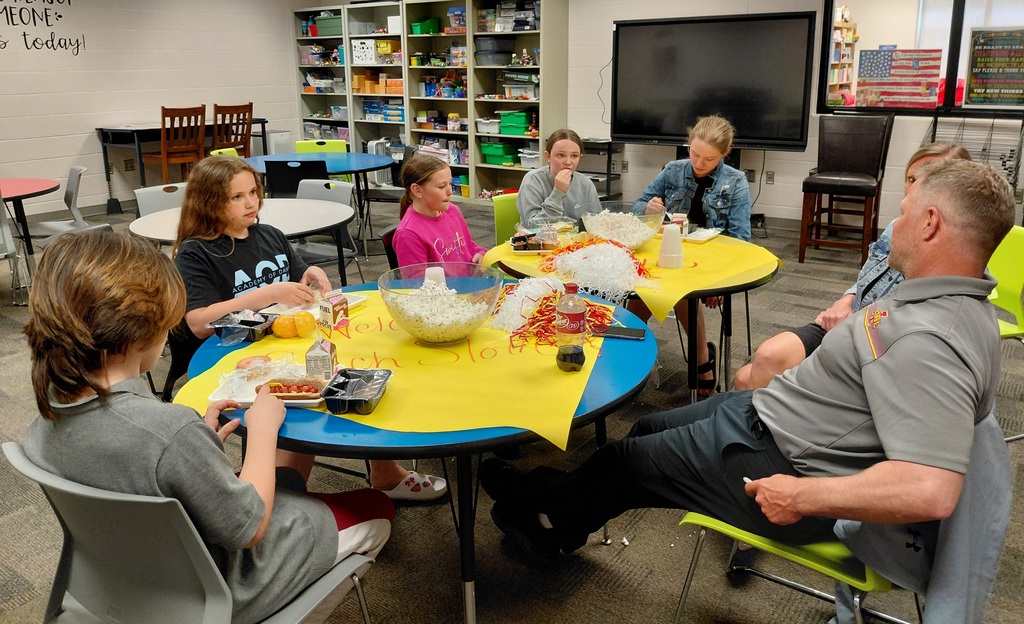students seated around a table 