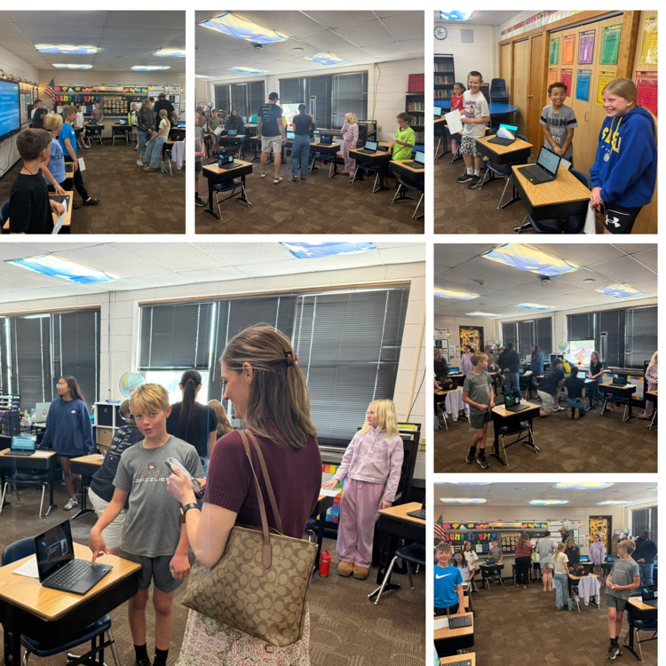 Beadle fourth graders in Mrs. Lukkes's class showed off their presentations about a Notable South Dakotan to their families and the Beadle 3rd graders.